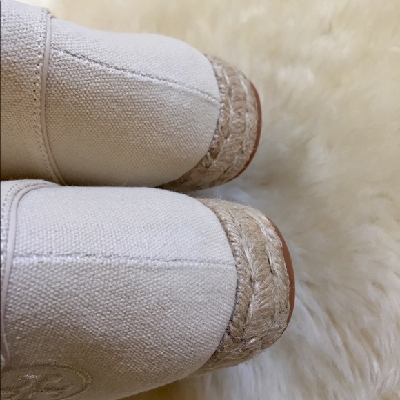 Tory Burch Rio Lace Up Espadrille Canvas Bootie - Picture 6 of 7